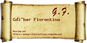 Góber Florentina névjegykártya